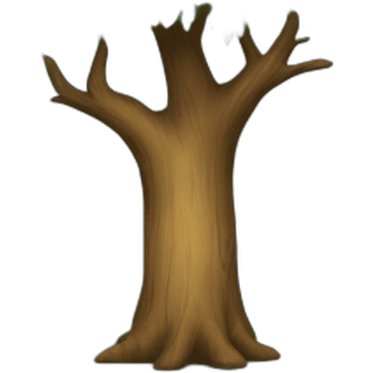 Arbre avec des os emoji