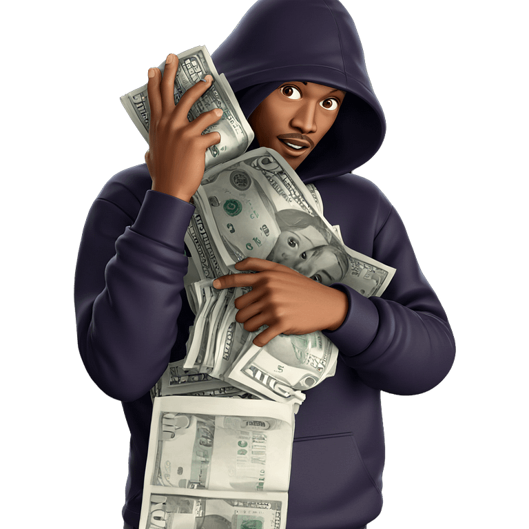 boy holding money newspaper emoji