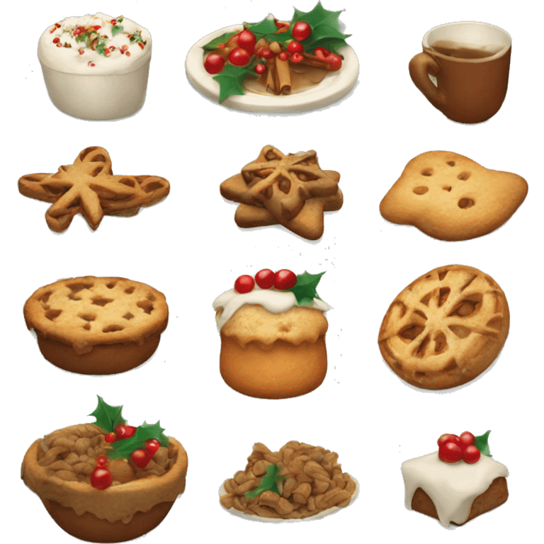 Christmas food emoji