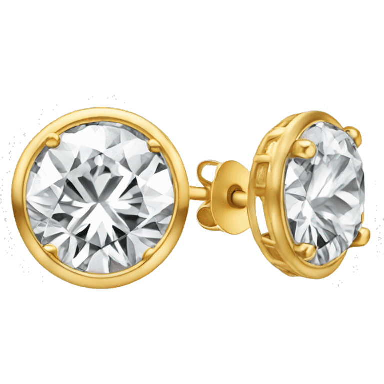 Diamond stud earing  emoji