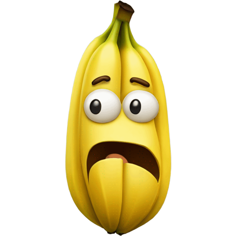 Sad banana  emoji