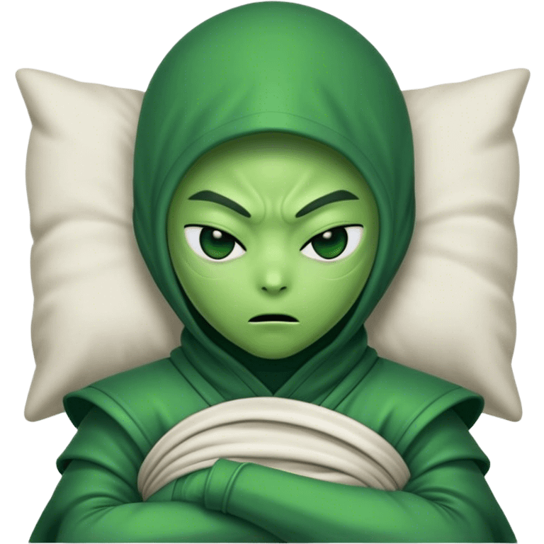 alien ninja sleepy emoji