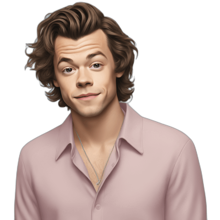 Harry styles in fine line cover emoji