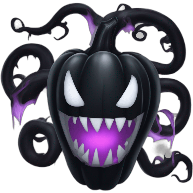 symbiote venom black pumpkin emoji