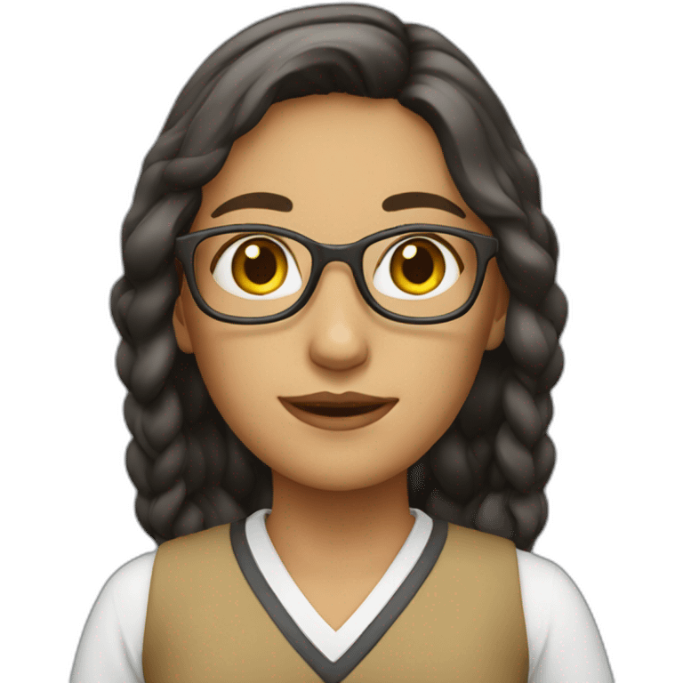 English girl teacher emoji