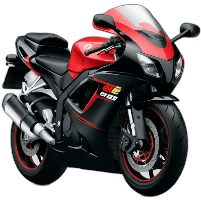 Black and Red Gsxr 1100 from 1986 emoji