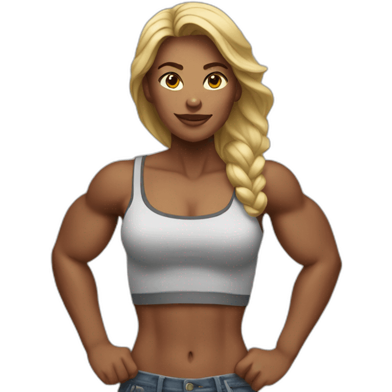 muscular woman emoji