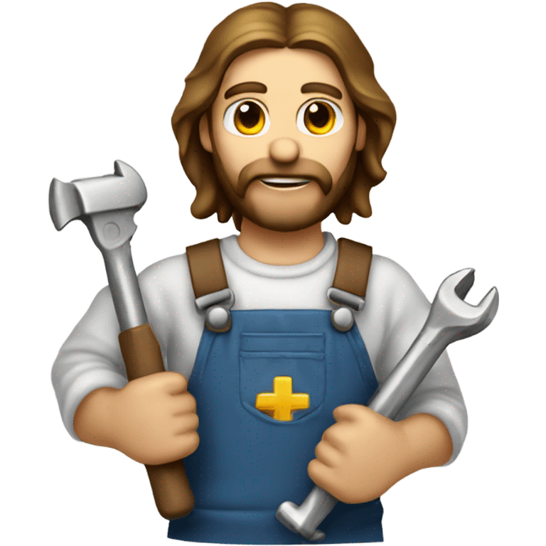 Jesus Christ plumber wrench emoji