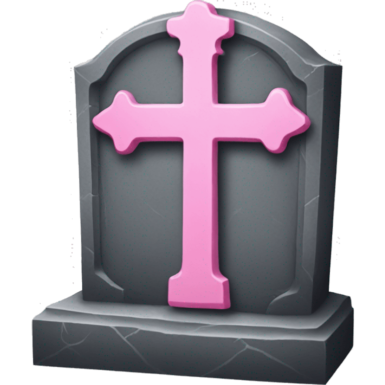 pink tombstone RIP emoji