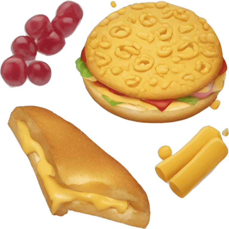 unhealthy food plate emoji