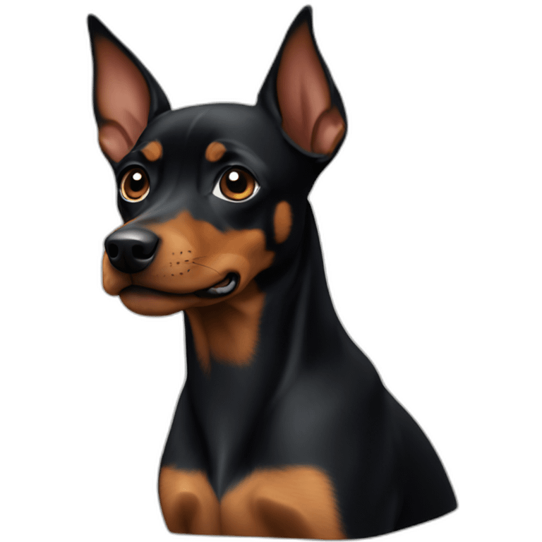 Black pinscher mini emoji