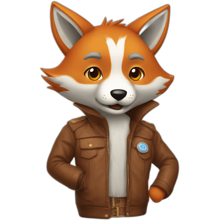 Un renard qui fais du sket emoji