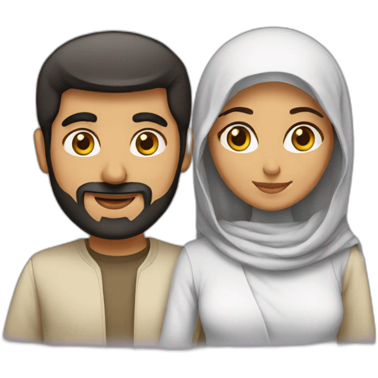 Un couple arabe  emoji