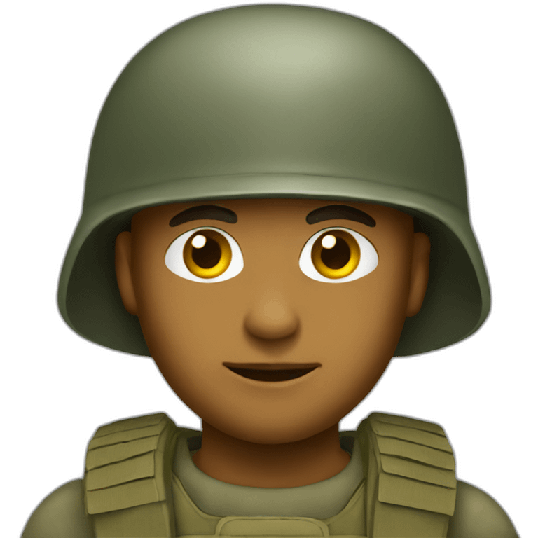 Soldier-artist emoji