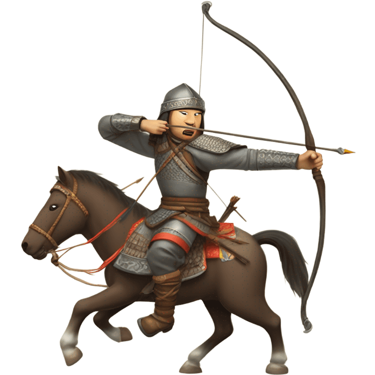 Mongols archer on horseback emoji