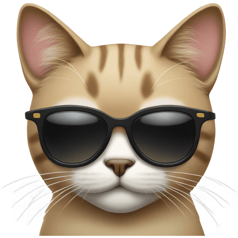 Cat with sunglasses emoji