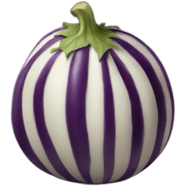 striped fat eggplant emoji