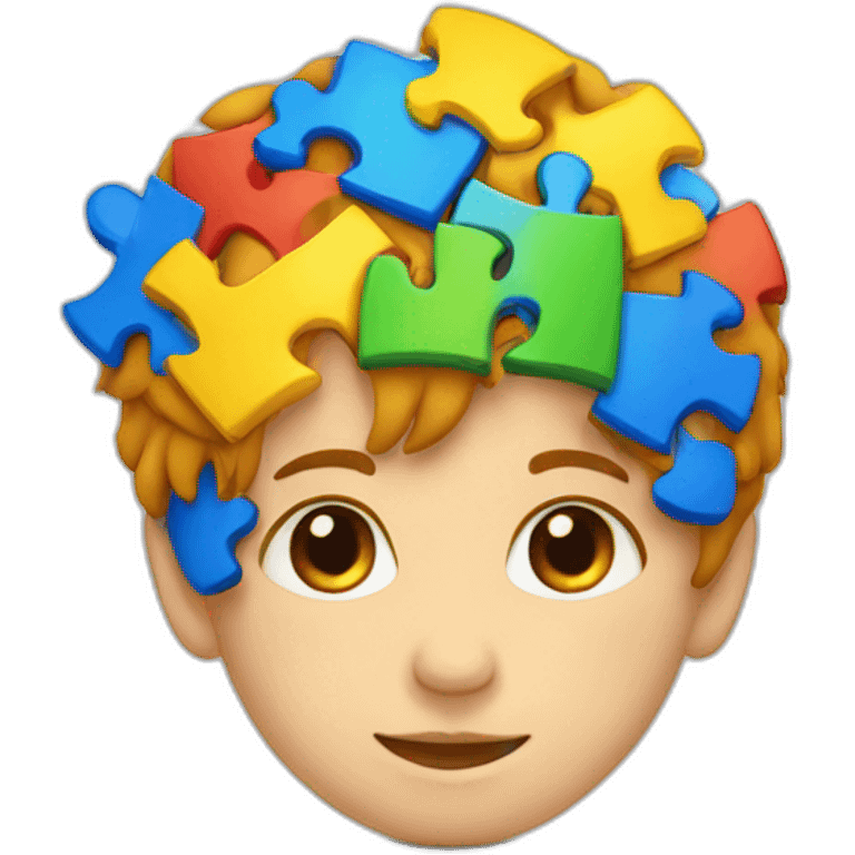 Autism logo colors piezas emoji