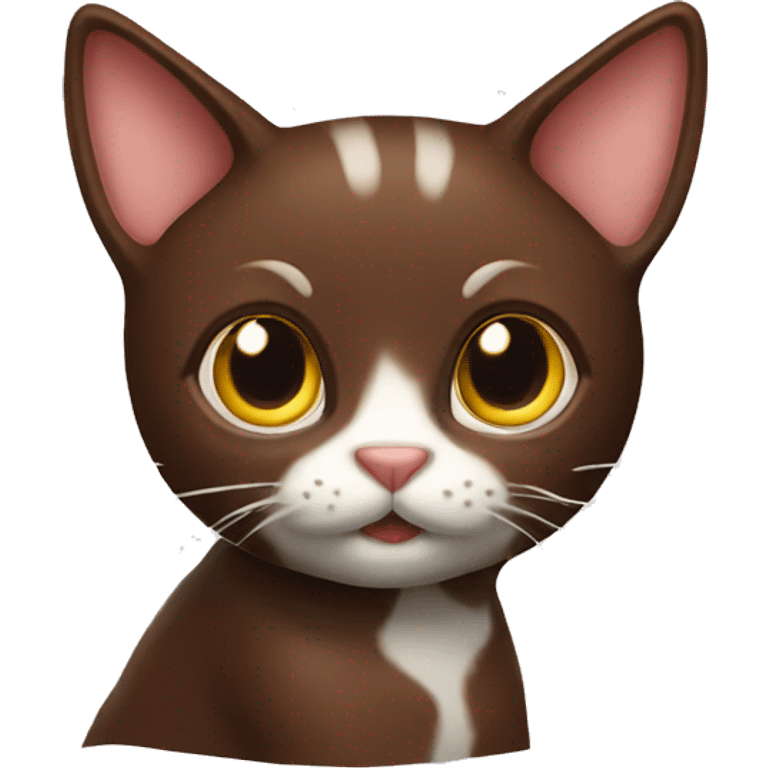 cat chocolate emoji