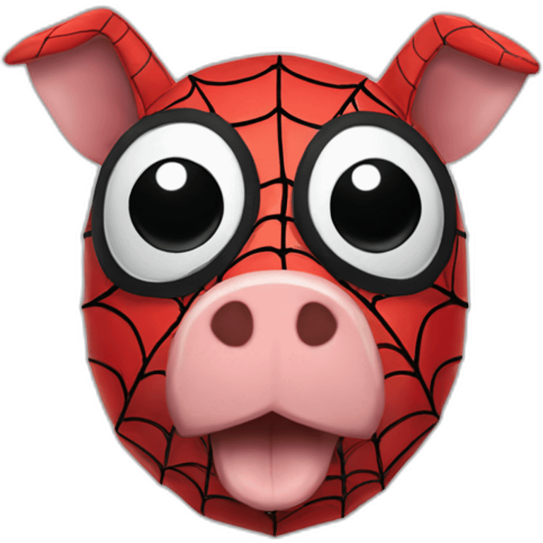 Spiderman-cochon emoji