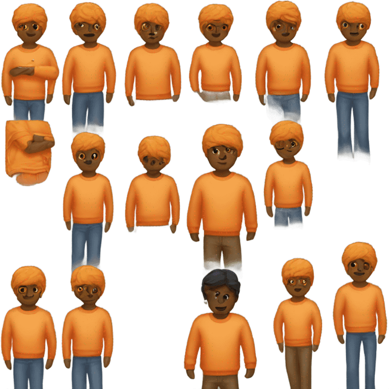 Orange sweater  emoji