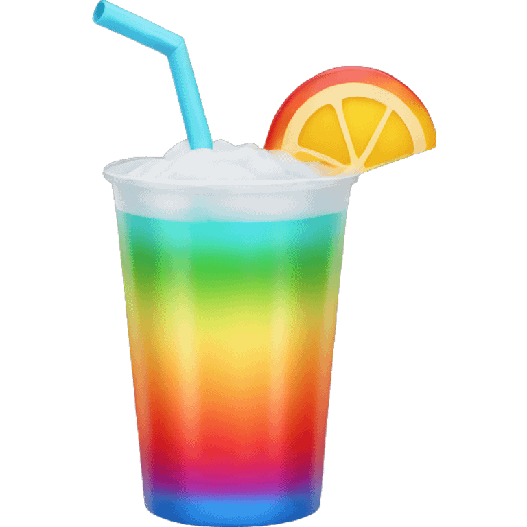 Rainbow drink emoji