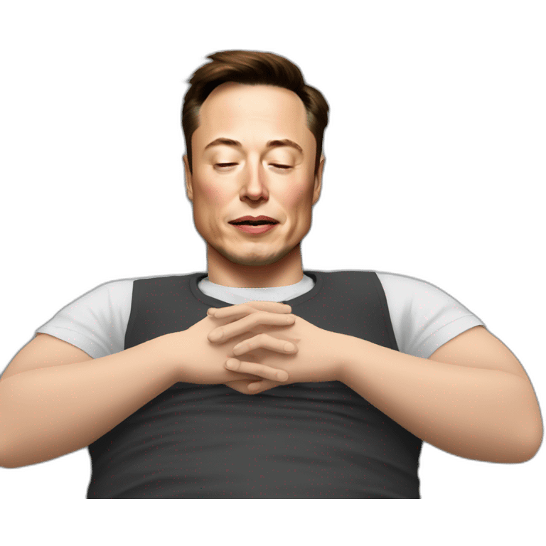 Elon Musk qui dort emoji