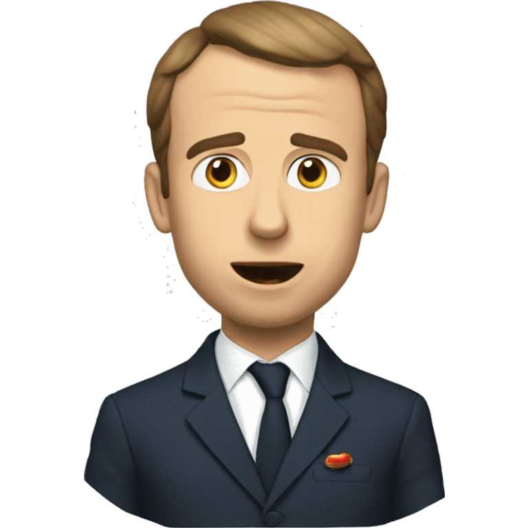 Macron qui mange  emoji