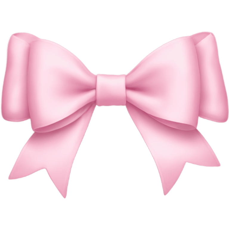 light pink bow on light pink bow emoji