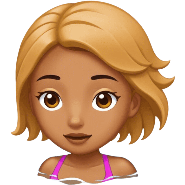 Niña nadando emoji