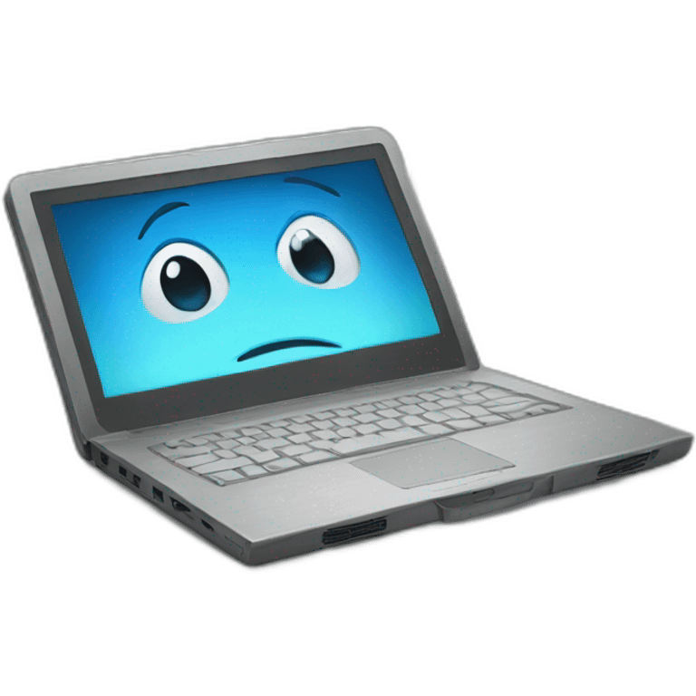 Laptop movie emoji