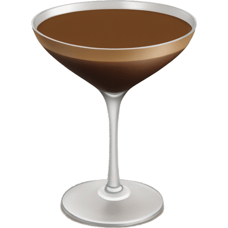 Brown espresso martini in a fancy glass emoji