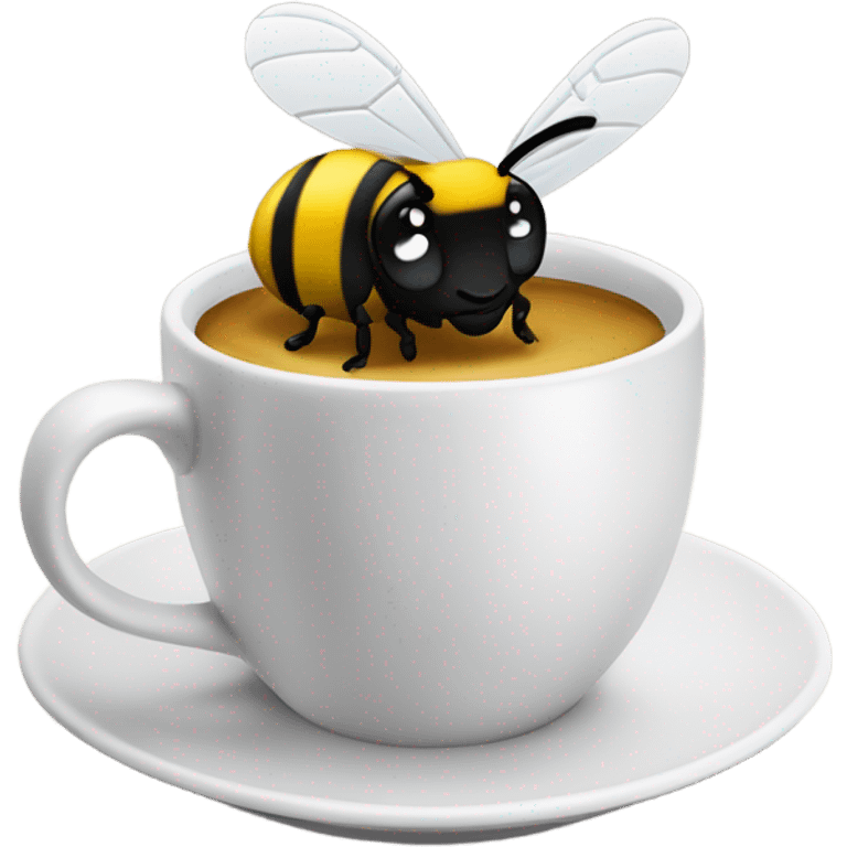 Bumblebee sipping coffee  emoji