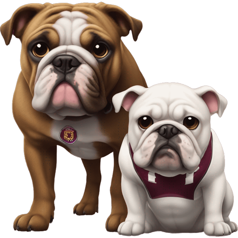 WestHam and a bulldog emoji