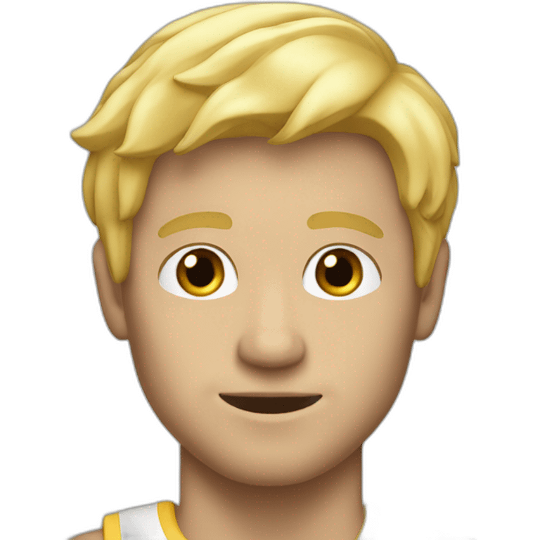 the man is blond and athletic emoji