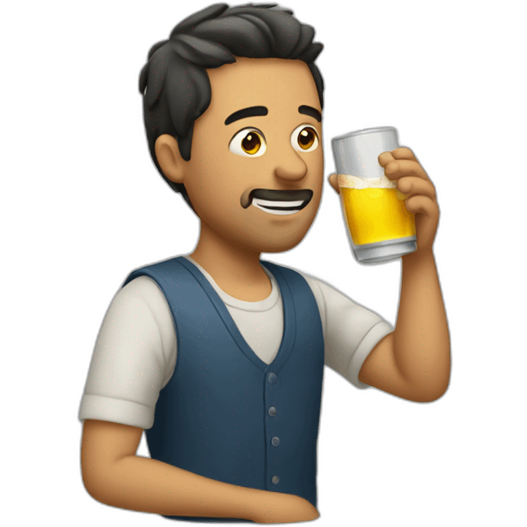 Drinking man emoji