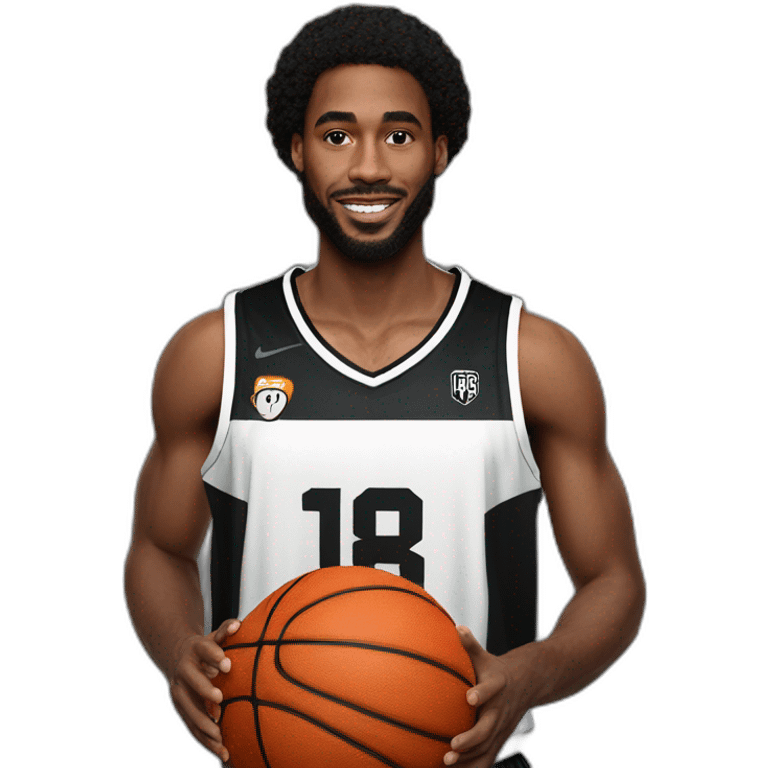 Zach Leday wearing Partizan basketball jersey emoji