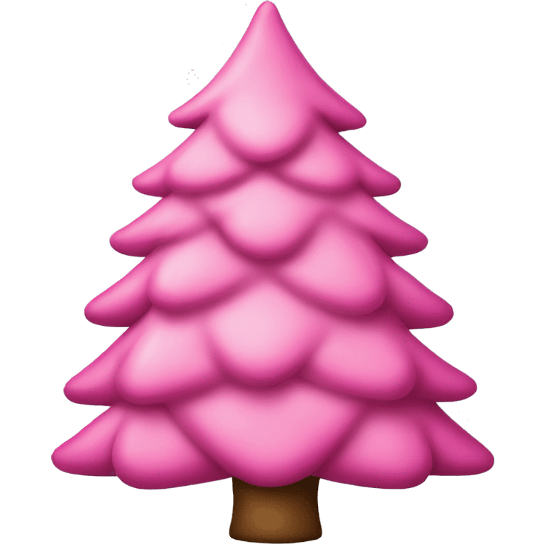 pink christmas tree emoji