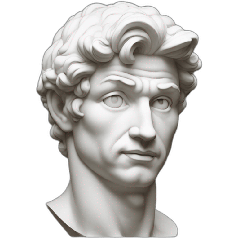 Michelangelo david modern emoji