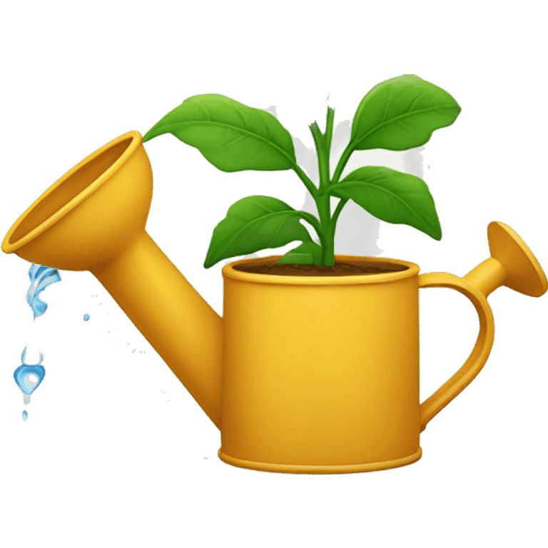 watering can watering plant emoji