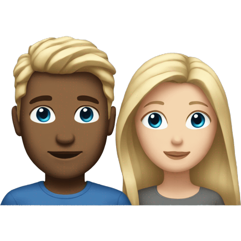 couple with dirty blonde hair and blue eyes  emoji