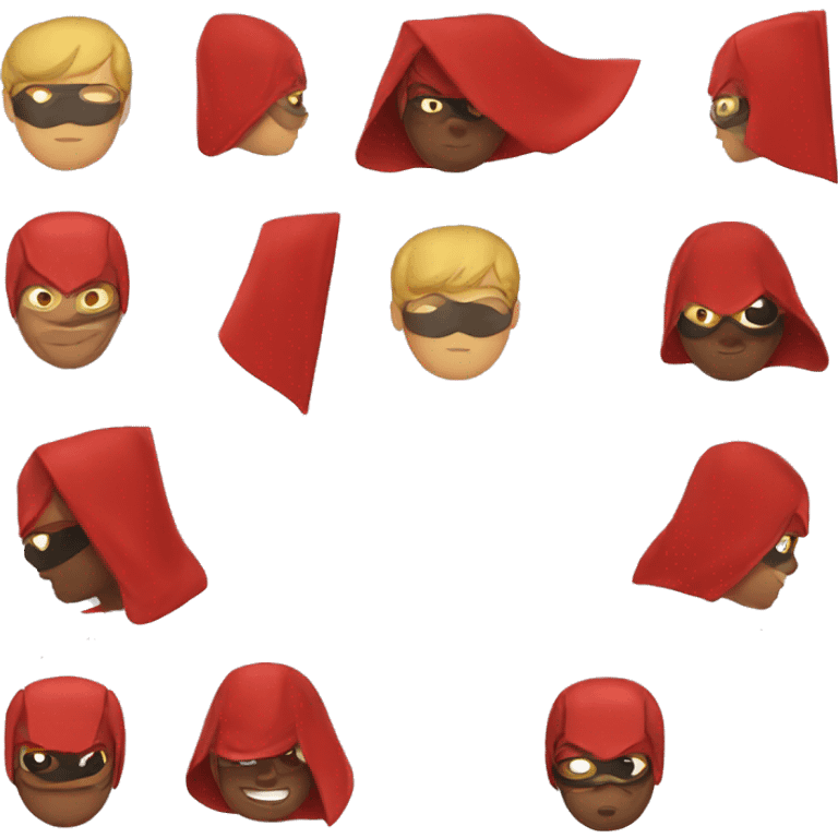 super hero red cape emoji