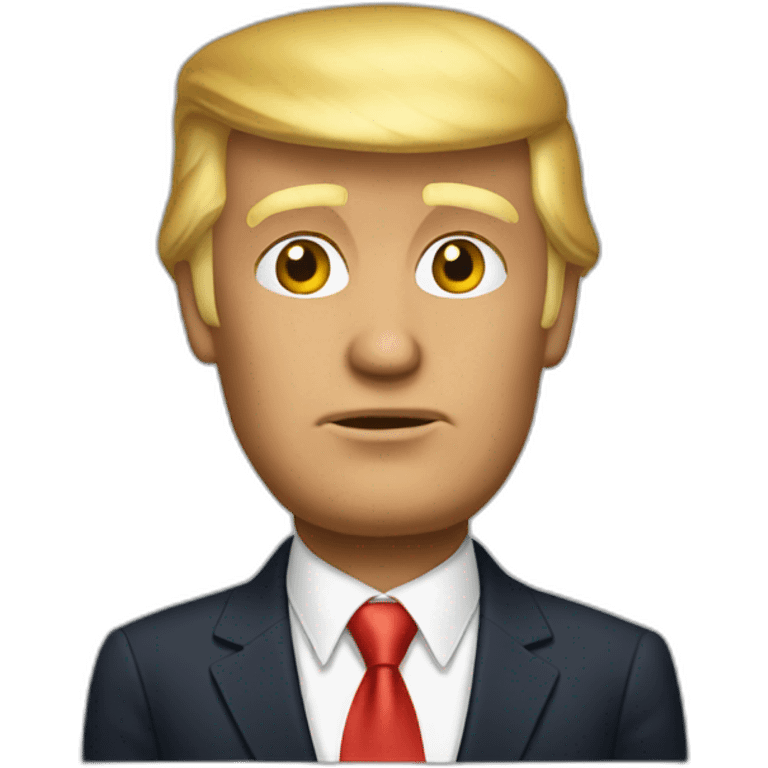 Donald Trump réfléchi emoji