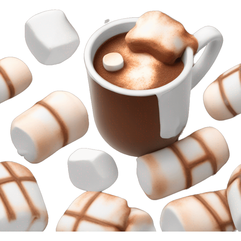 Hot chocolate with Marshmallows  emoji