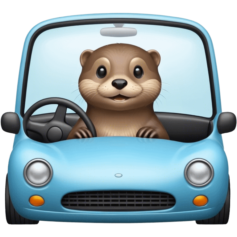 Otter driving  emoji