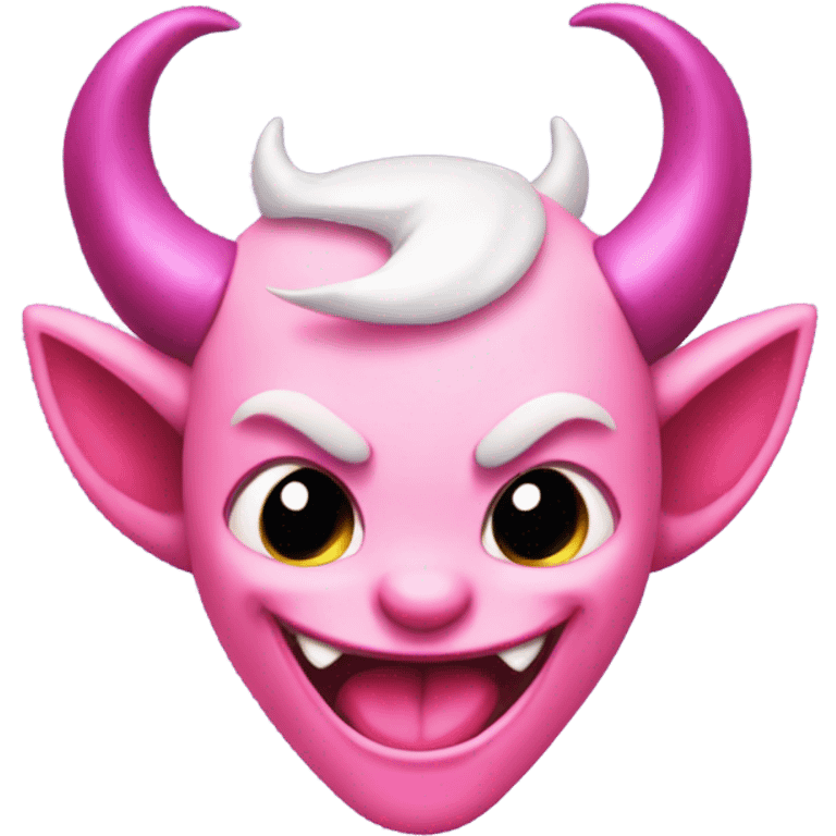 Pink devil emoji