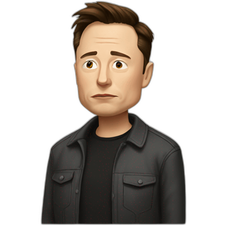 sad elon musk emoji