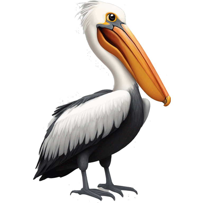 Pelican looks like phoenix emoji