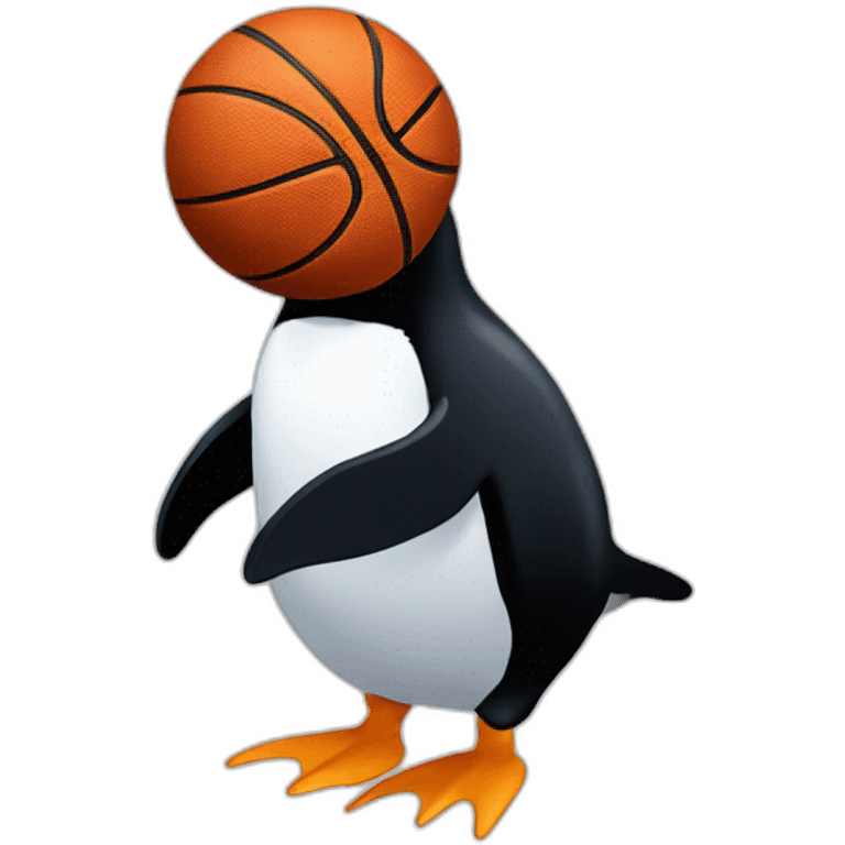 penguin basketball emoji