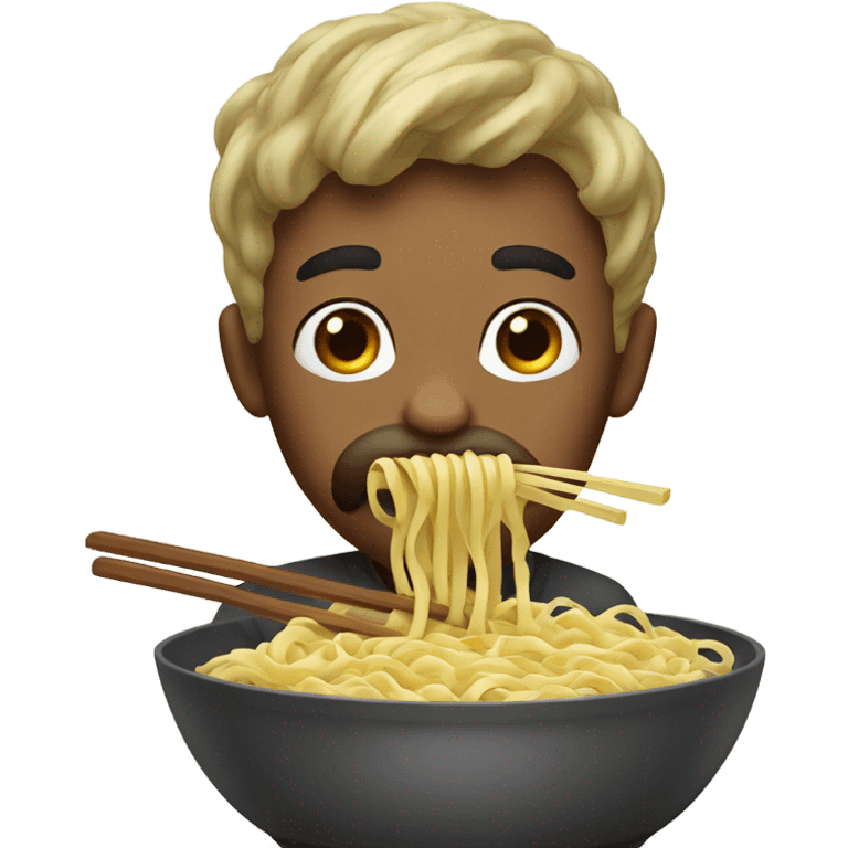 Eating noodles emoji